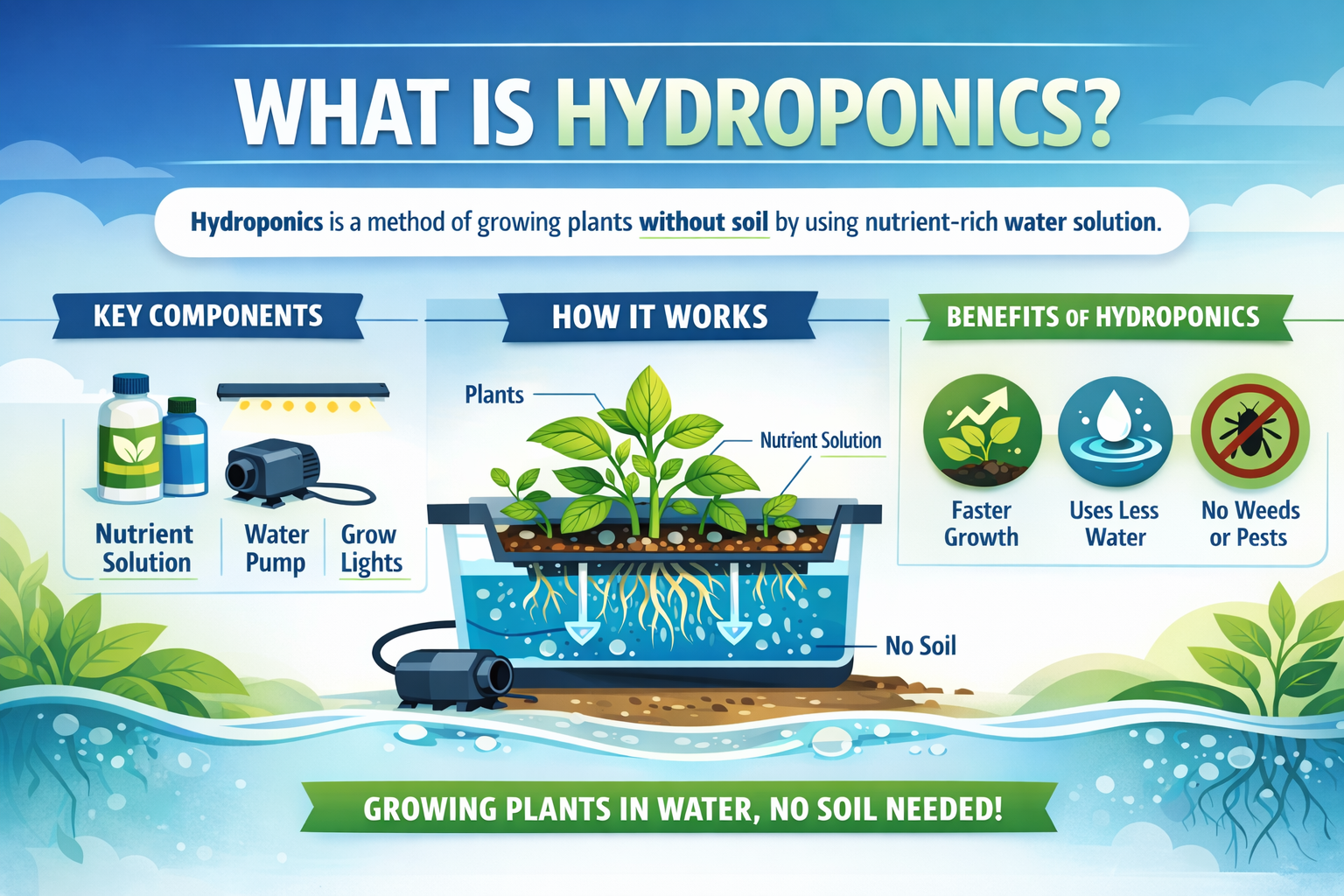 What is Hydroponics infographic